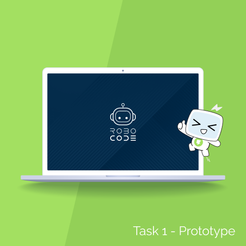 Vector laptop mockup of the project. Click the image to access the Task 1 prototype of this project on Figma.